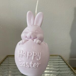 Lavender Easter Bunny Candle
